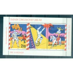 Suède 1987 - Y & T  feuillet n. 15 - Le cirque (Michel n. 1450/52)