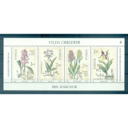 Svezia 1982 - Y & T foglietto n. 10 - Orchidee selvatiche (Michel foglietto n. 10)