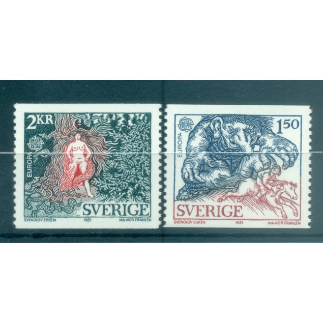 Suède 1981 - Y & T n. 1123/24 - Europa (Michel n. 1141/42)