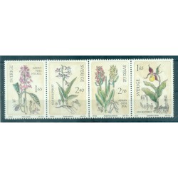 Suède 1982 - Y & T n. 1187/90 - Orchidées suavages (Michel n. 1205/08)