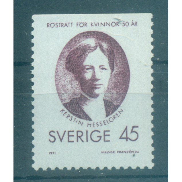 Suède 1971 - Y & T n. 683a - Kerstin Hesselgren (Michel n. 702 Do)
