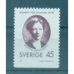 Suède 1971 - Y & T n. 683a - Kerstin Hesselgren (Michel n. 702 Du)