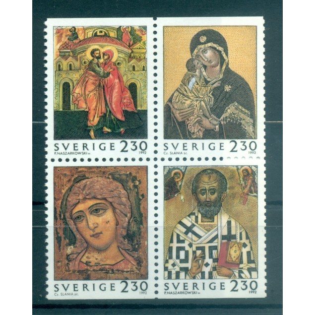 Svezia 1992 - Y & T n. 1730/33  - Natale (Michel n. 1748/51)