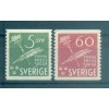 Sweden 1945 - Y & T n. 313/14  - First Swedish newspaper (Michel n. 312/13 A)