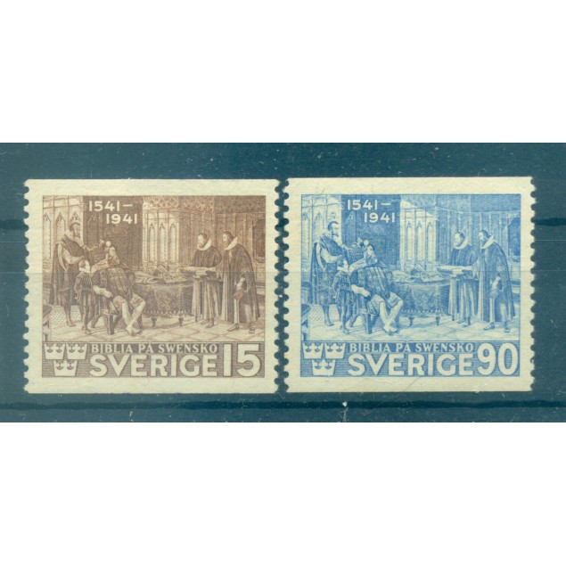 Suède 1941 - Y & T n. 287/88 - La Bible (Michel n. 281/82 A) (iii)