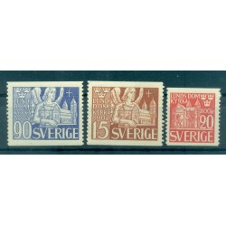 Svezia 1946 - Y & T n. 319/21  - Cattedrale di Lund (Michel n. 318/20 A)
