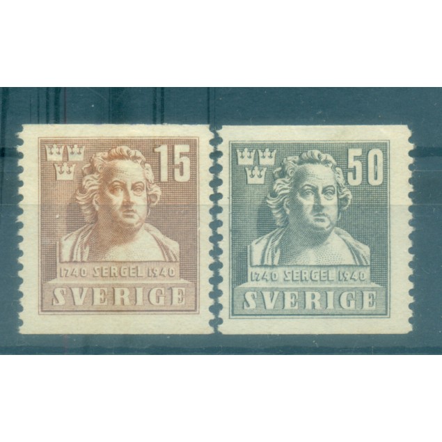 Sweden 1940 - Y & T n. 281/82 - J. T. Sergel (Michel n. 279/80 A) (i)