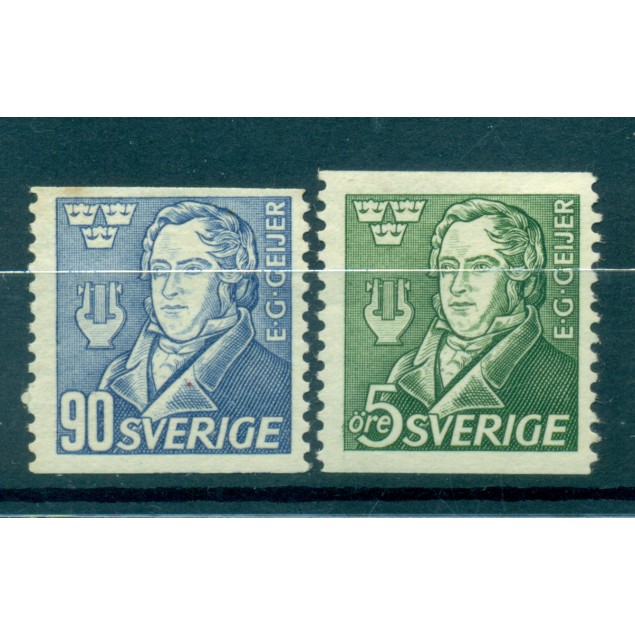 Svezia 1947 - Y & T n. 328/29 - Erik Gustaf Geijer (Michel n. 327/28 A)
