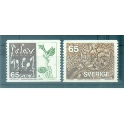 Suède 1976 - Y & T n. 921/22 - Semences (Michel n. 941/42)