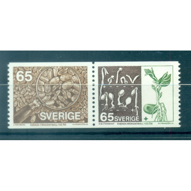 Suède 1976 - Y & T n. 921a - Semences (Michel n. 941/42)