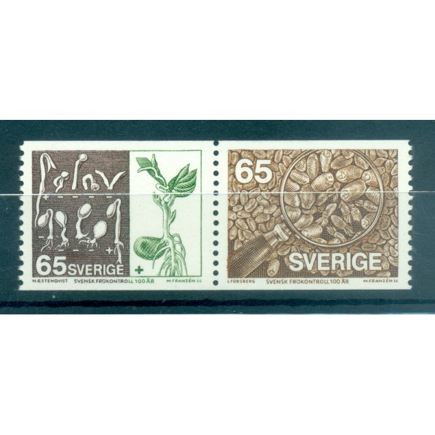 Suède 1976 - Y & T n. 922a - Semences (Michel n. 941/42)