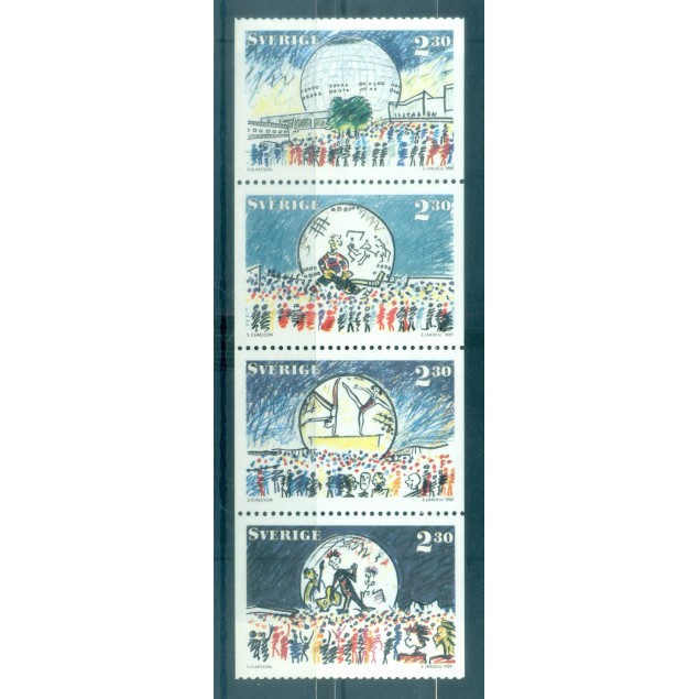 Suède 1989 - Y & T n. 1512/15 - Le Globe (Michel n. 1530/33)