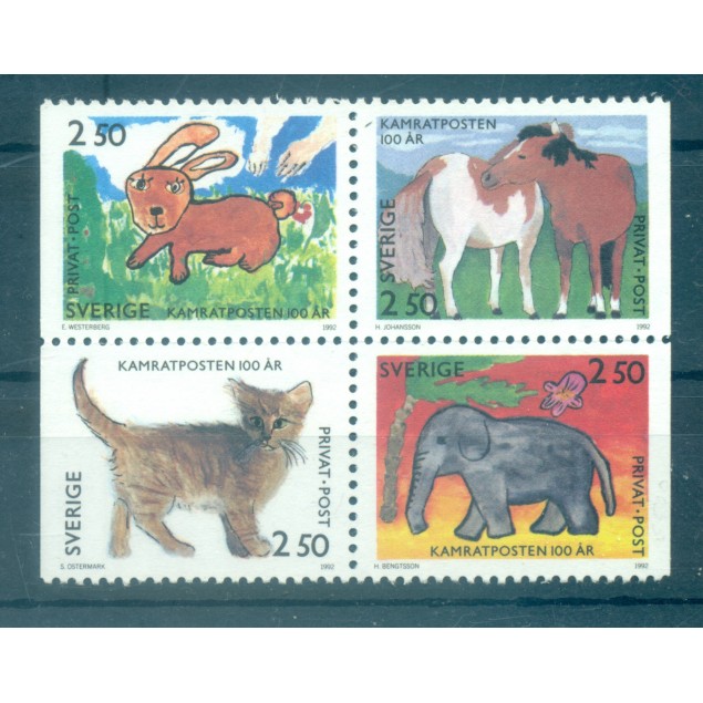 Sweden 1992 - Y & T n. 1699/1702 - Kamratposten (Michel n. 1717/20)