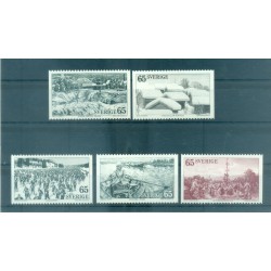 Suède 1973 - Y & T n. 773/77 - Course de ski (Michel n. 794/98)