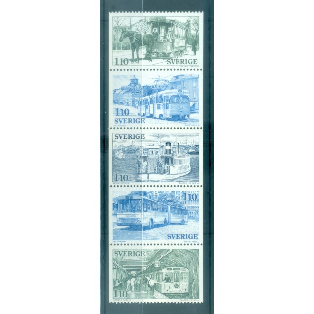 Svezia 1977 -  Y & T n. 980/84 - Trasporti locali (Michel n. 999/1003)