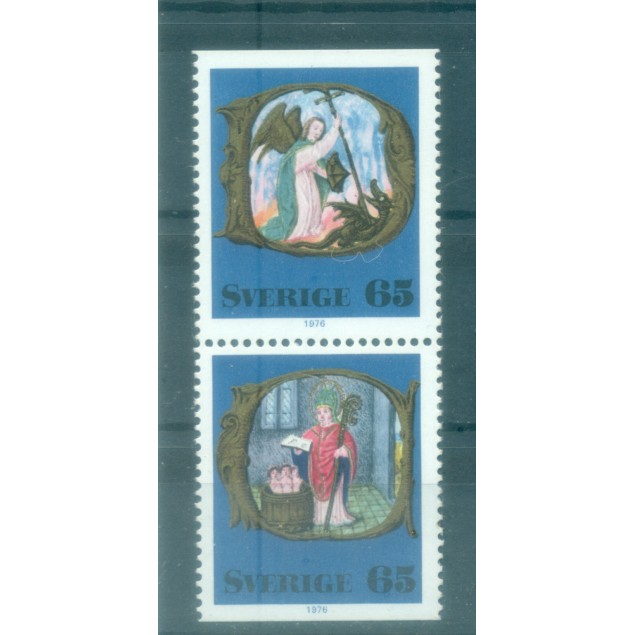 Suède 1976 - Y & T n. 946b - Natale (Michel n. 966/67 D)