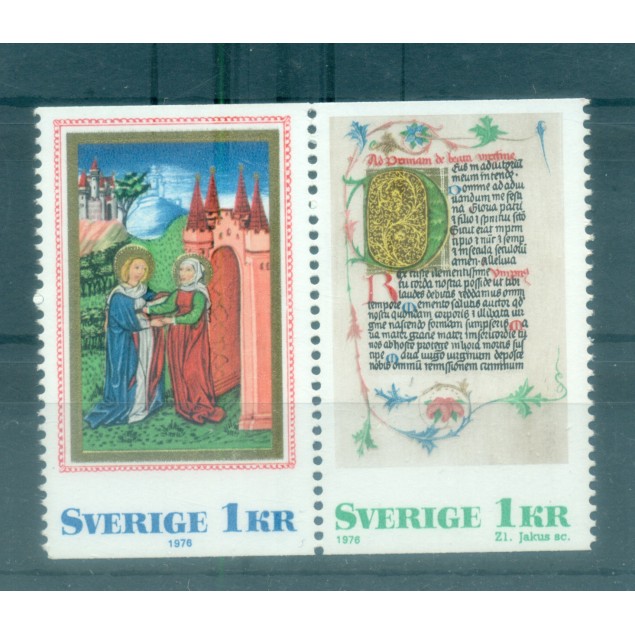 Suède 1976 - Y & T n. 948b - Noël (Michel n. 968/69 A)
