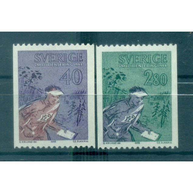 Svezia 1968 - Y & T n. 599/600 - Orientamento (Michel n. 616/17 C)