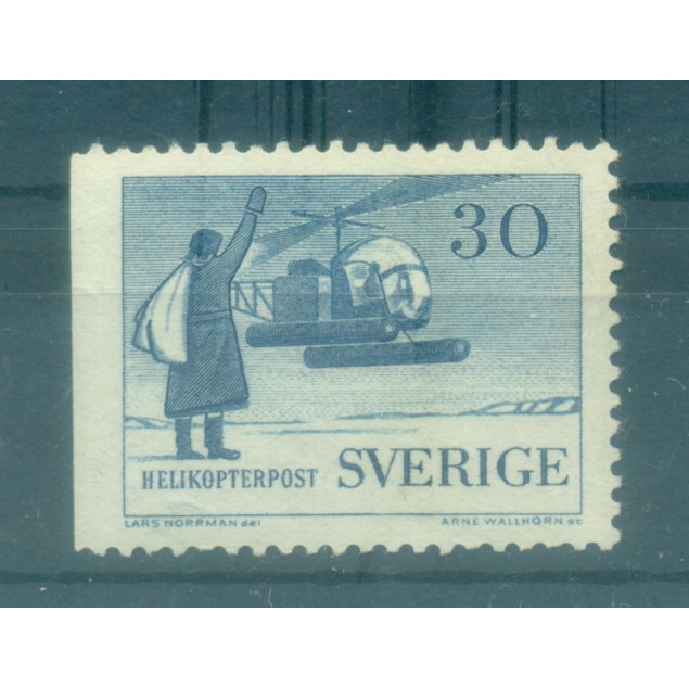 Svezia 1958 - Y & T n. 8a posta aerea - Posta per elicottero (Michel n. 434 Dl)