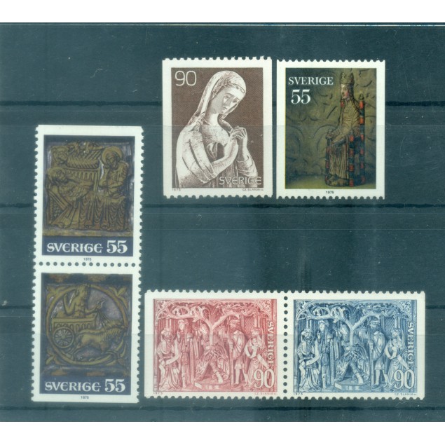 Suède 1975 - Y & T n. 905a/910 - Natale (Michel n. 926 C/931 D)