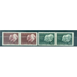 Suède 1966 - Y & T n. 552b/53b - Nobel Prize 1906 (Michel n. 566 Dl/Dr/67 Dl/Dr)