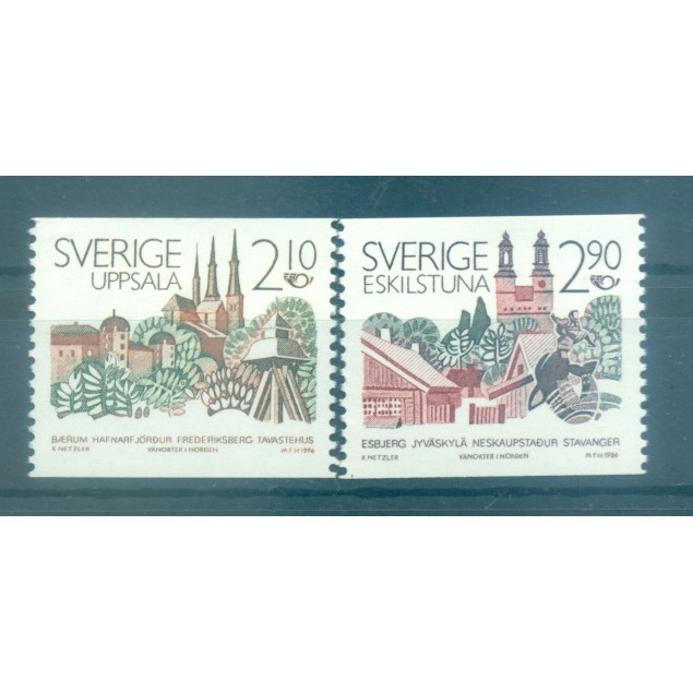 Suède 1986 - Y & T n. 1379/80 - Norden (Michel n. 1395/96)