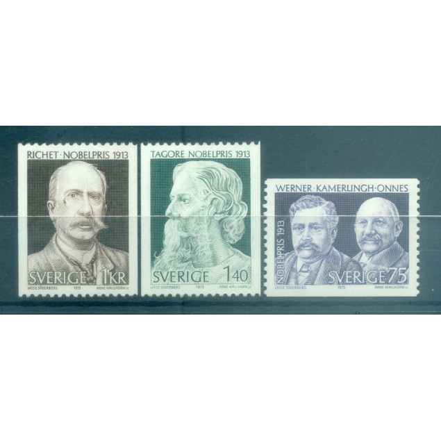 Suède 1973 - Y & T n. 812/14 - Nobel Prize 1913 (Michel n. 833/35)