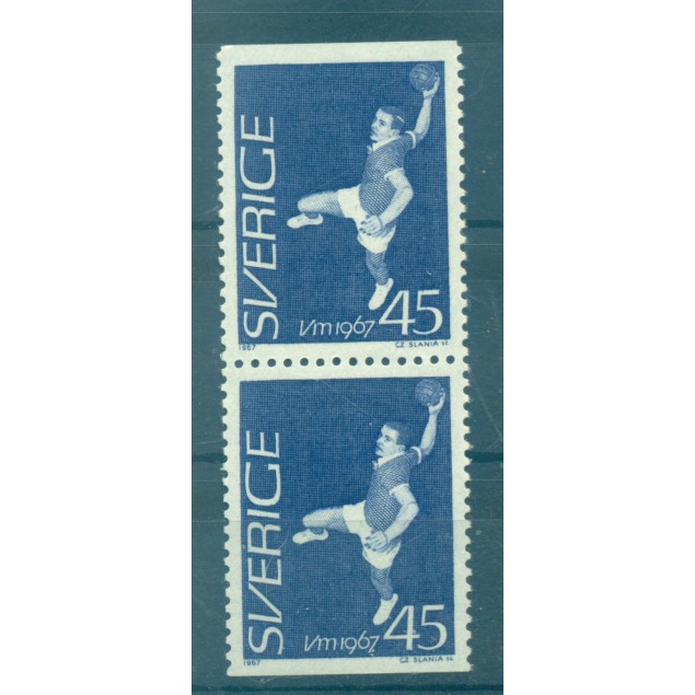 Suède 1967 - Y & T n. 554b - Handball (Michel n. 568 Do/Du)