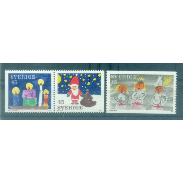 Svezia 1972 - Y & T n. 762a-64 - Natale (Michel n. 776/78)