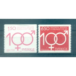 Suède 1984 - Y & T n. 1280/81 - Associazione Fredrika Bremer (Michel n. 1298/99)