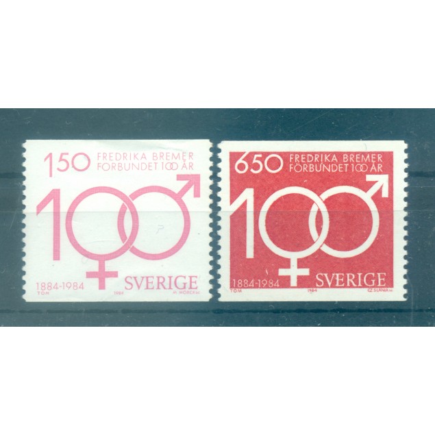 Suède 1984 - Y & T n. 1280/81 - Fredrika Bremer Association (Michel n. 1298/99)
