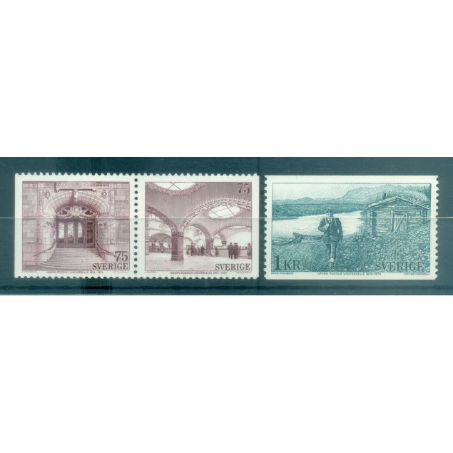 Sweden 1974 - Y & T n. 838a-840 - U.P.U. (Michel n. 859/61)