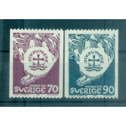 Svezia 1968 -  Y & T ln. 595/96 - Consiglio mondiale delle Chiese (Michel n. 612/13 C)