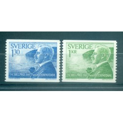Suède 1976 - Y & T n. 950/51 - Verner von Heidenstam (Michel n. 970/71)