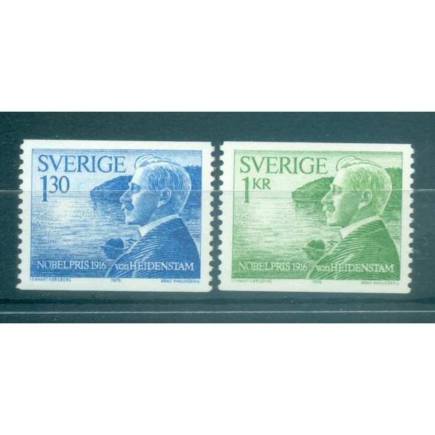 Suède 1976 - Y & T n. 950/51 - Verner von Heidenstam (Michel n. 970/71)
