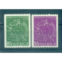 Suède 1971 - Y & T n. 693/94 - Accademia di musica (Michel n. 713/14 C)