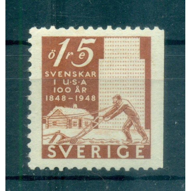 Suède 1948 - Y & T n. 341a - Pionniers suédois (Michel n. 340 Dr)
