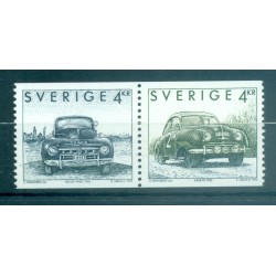 Suède 1992 - Y & T n. 1728/29 - Automobiles suédoises (Michel n. 1746/47)