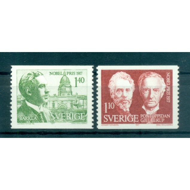 Svezia 1977 - Y & T n. 991/92 - Premio Nobel 1917 (Michel n. 1010/11)