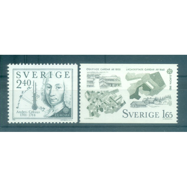 Sweden 1982 - Y & T n. 1169/70 - Europa (Michel n. 1187 A/88 Dr)