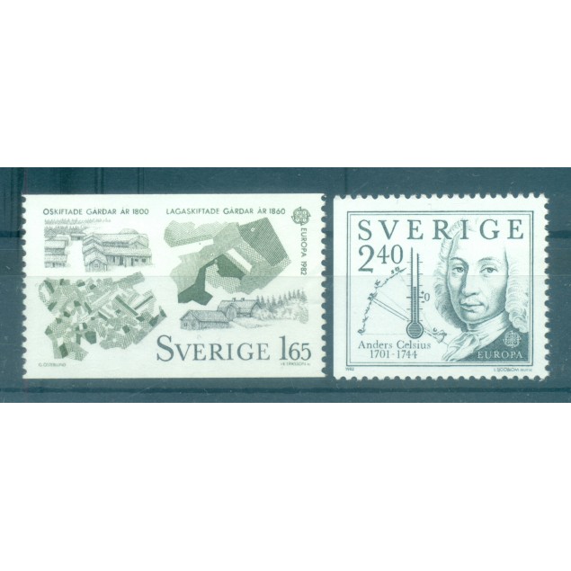 Svezia 1982 - Y & T n. 1169/70 - Europa (Michel n. 1187 A/88 Dl)