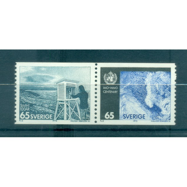 Sweden 1973 - Y & T n. 785/86 - World Meteorological Organizations (Michel n. 806/07)
