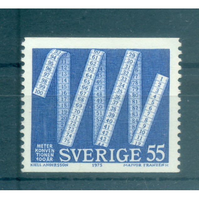Svezia 1975 - Y & T n. 884 - Convenzione del Metro (Michel n. 903)
