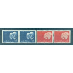 Suède 1967 - Y & T n. 580b/81b - Prix Nobel 1907 (Michel n. 596/97 Dl/Dr)