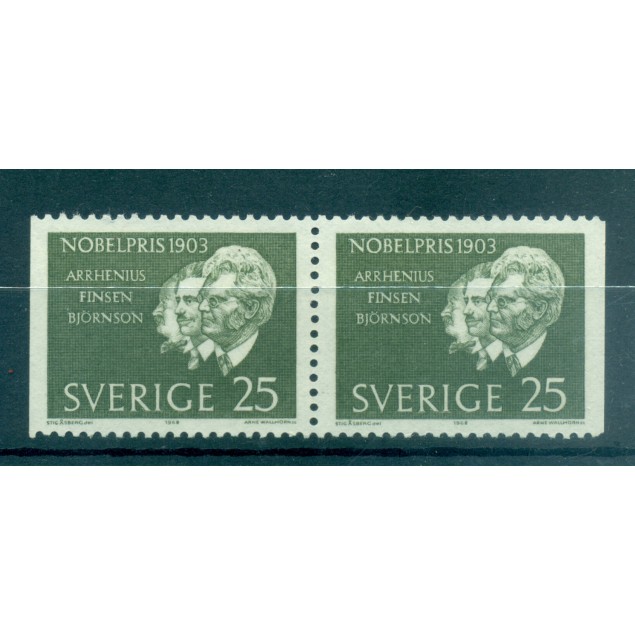 Suède 1963 - Y & T n. 512ab - Prix Nobel 1903 (Michel n. 513 Dl/Dr)