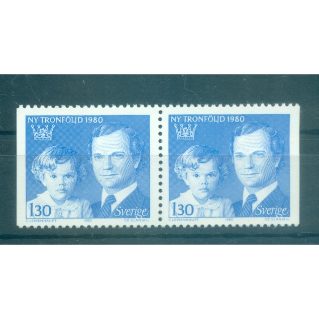 Suède 1980 - Y & T n. 1083b - Roi Charles XVI Gustave (Michel n. 1101 Dl/Dr)