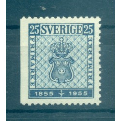 Svezia 1955 - Y & T n. 395a - Centenario del Francobollo (Michel n. 402 Dl)