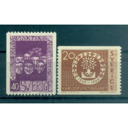 Svezia 1960 - Y & T n. 448/49 - Anno mondiale del rifugiato (Michel n. 457 A/58 C)