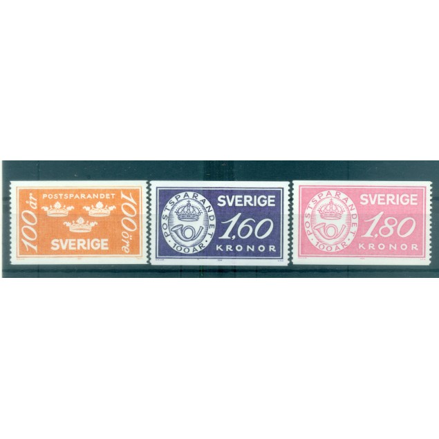 Svezia 1984 - Y & T n. 1249/51 - Cassa di Risparmio (Michel n. 1267/69)