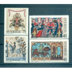 Svezia 1973 - Y & T n. 807a-809a - Natale (Michel n. 828/31)
